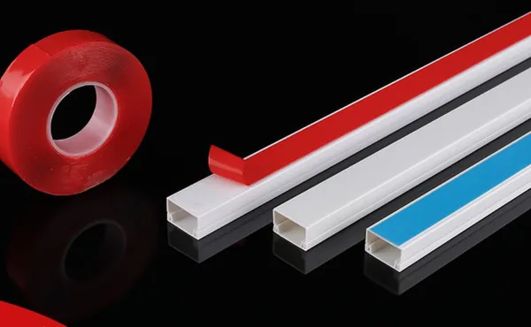 Canaleta de PVC con adhesivo